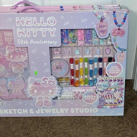 Hello Kitty 50th Anniversary 2 In 1 Sketch & Jewelry Studio NWT - Picture 16 of 16